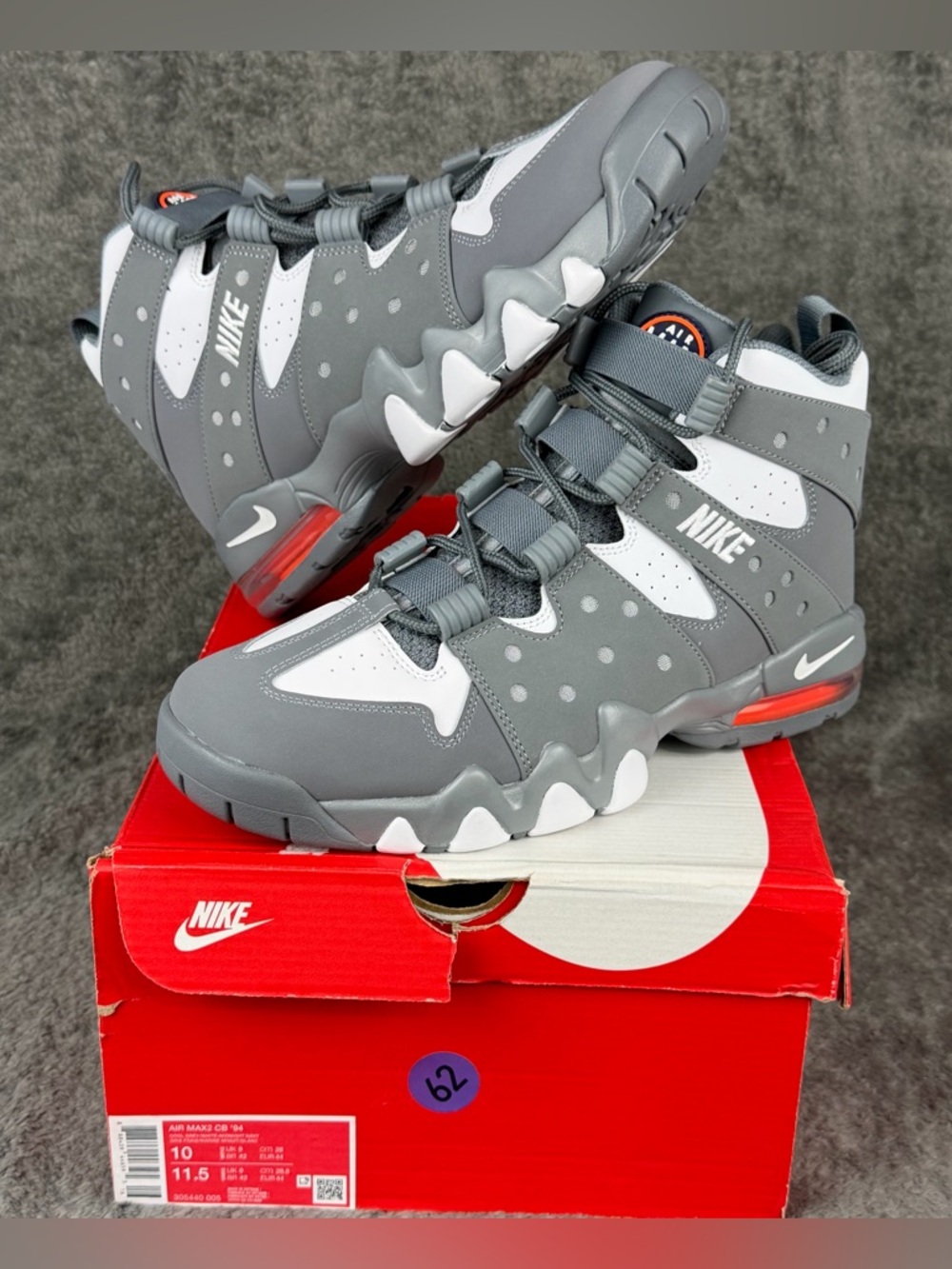 Men’s 10 - Nike Air Max 2 CB 94 2024 Cool Grey - New With Box  - 305440-005